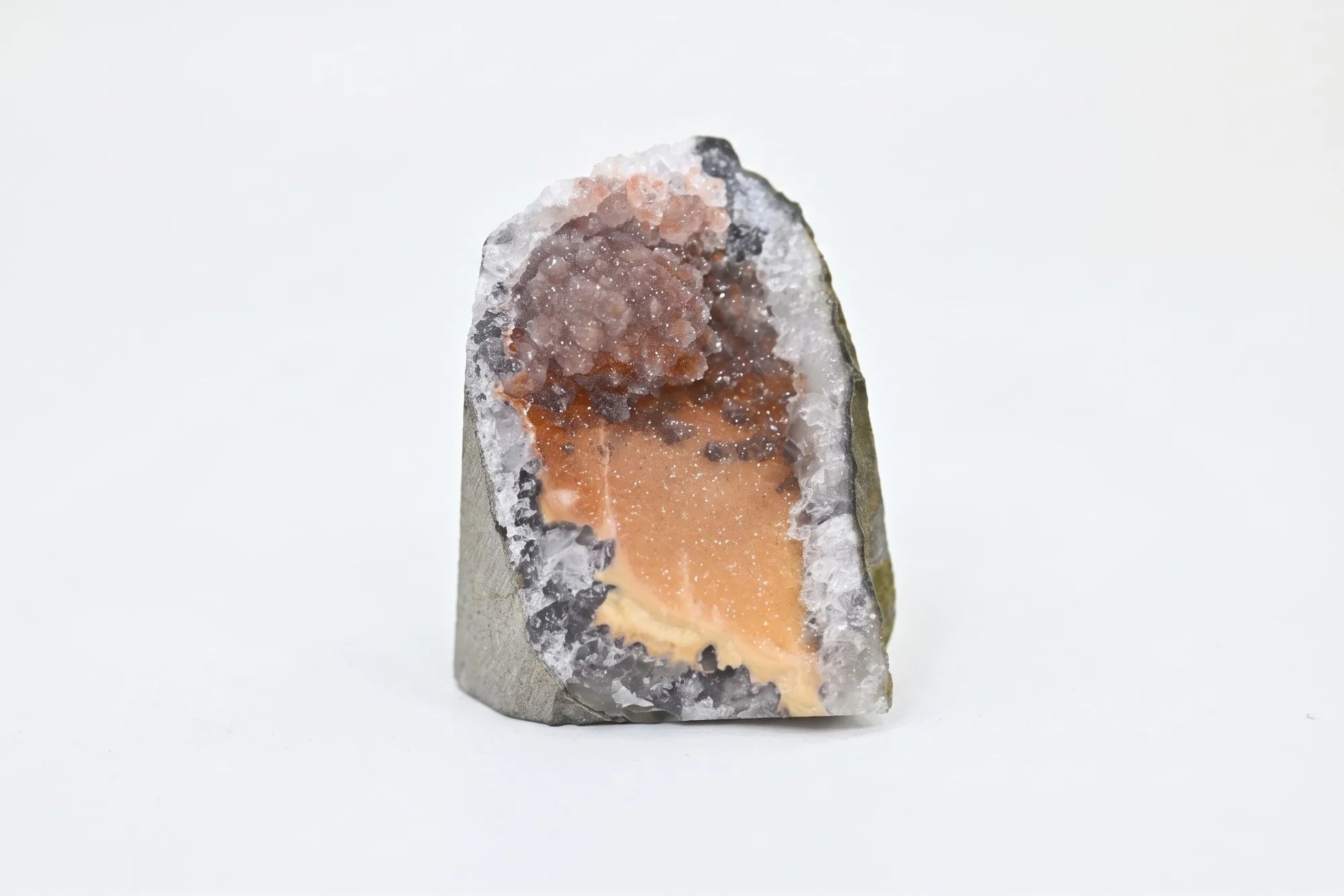 Astraea · Cut-Base Natural Rainbow Amethyst with Sugar Druzy | Amethystore
