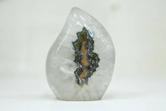 Cypress · Fully Polished Green Quartz Flame | Amethystore