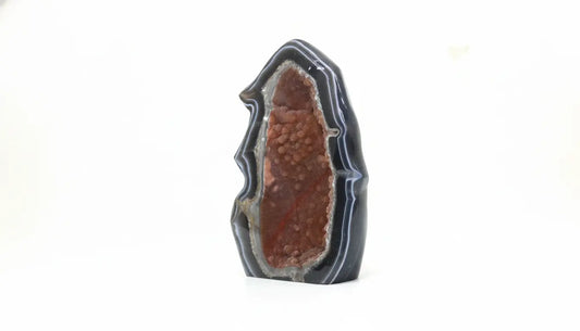 Ember · Polished Agate Body with Orange Amethyst Crystals | Amethystore