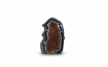 Ember · Polished Agate Body with Orange Amethyst Crystals - view 2