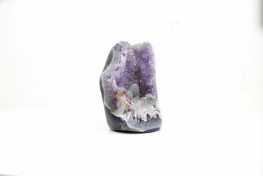Erebus · Polished Agate with Amethyst & Calcite Cavity - view 2