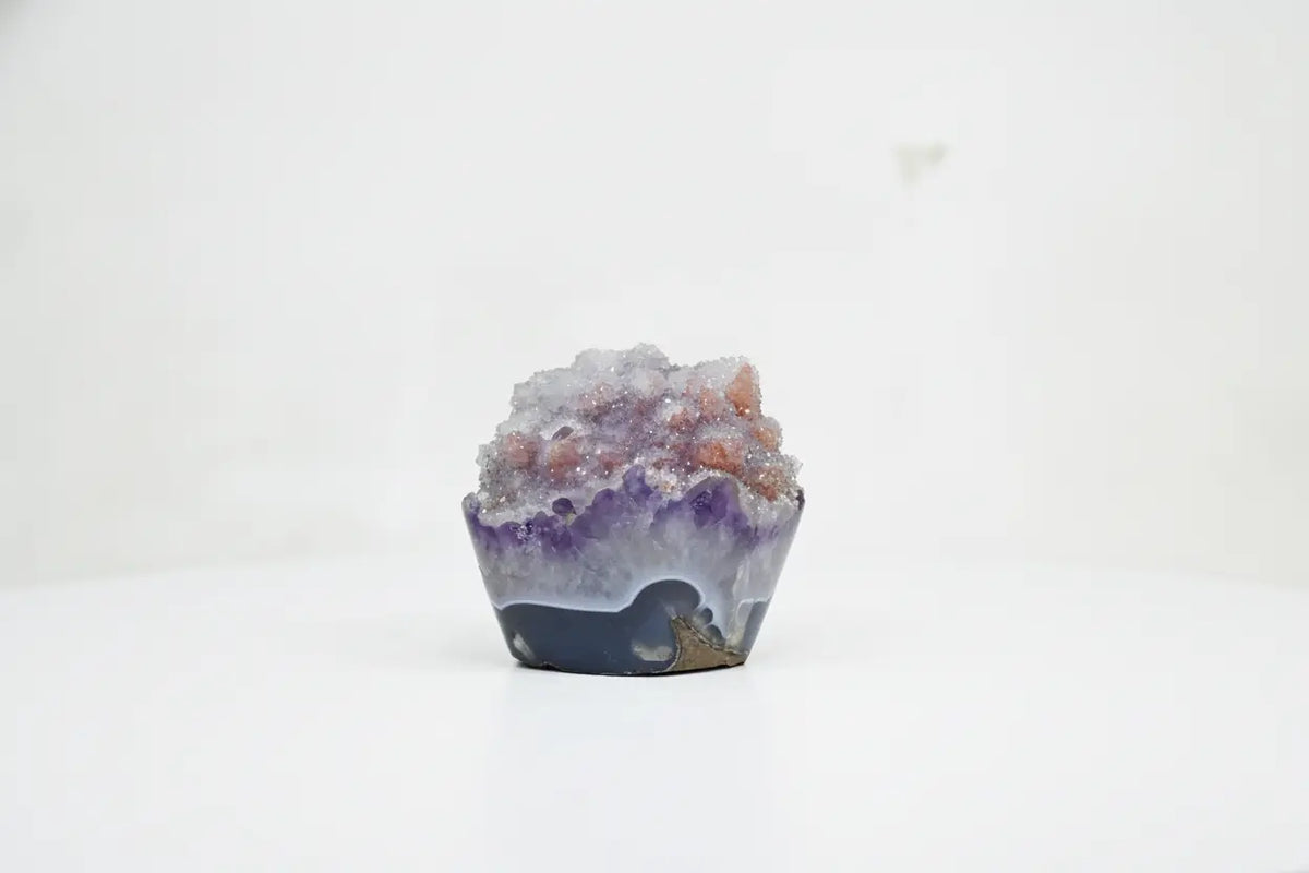 Hazel · Rainbow Amethyst Cupcake with Sugar Druzy - view 5