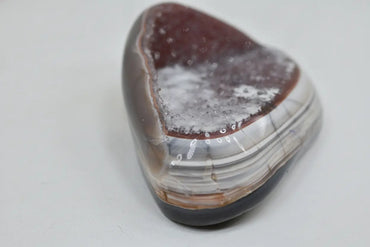 Jasper · Amethyst Formations with Jasper Banding - view 2