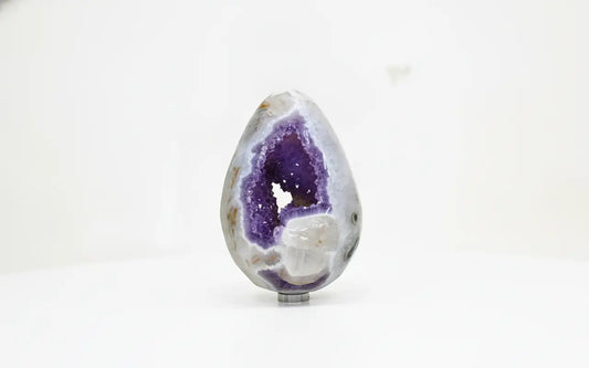 Maia · Polished Amethyst Egg with Open Cavity | Amethystore