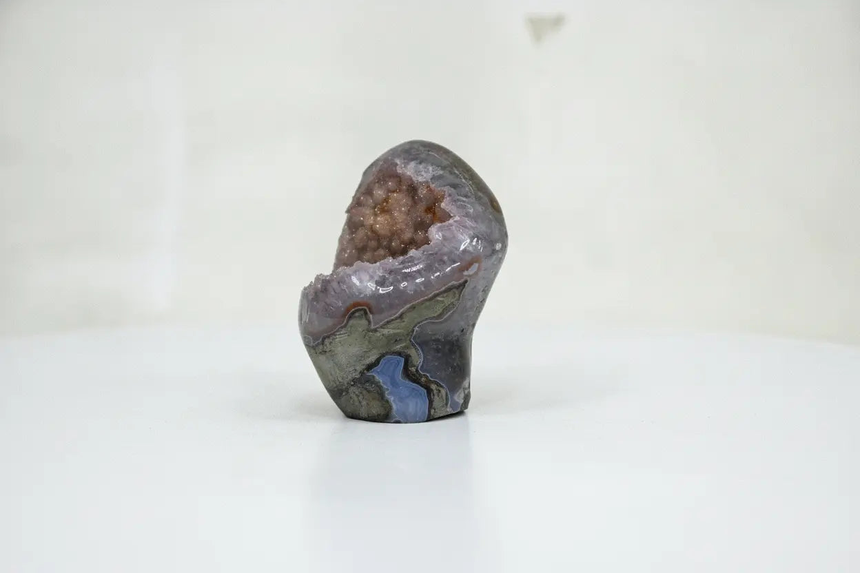 Marigold · Rainbow Amethyst with Orange Sugar Druzy | Amethystore