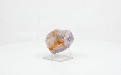 Amara · Amethyst Heart with Orange Sugar Druzy - view 3