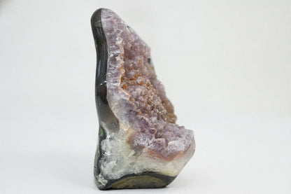 Amber · Amethyst with Sugar Druzy and Yellow Banding | Amethystore