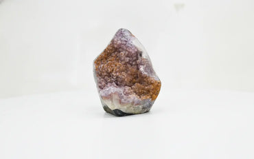 Amber · Amethyst with Sugar Druzy and Yellow Banding - view 2
