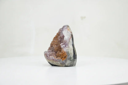 Amber · Amethyst with Sugar Druzy and Yellow Banding - view 4