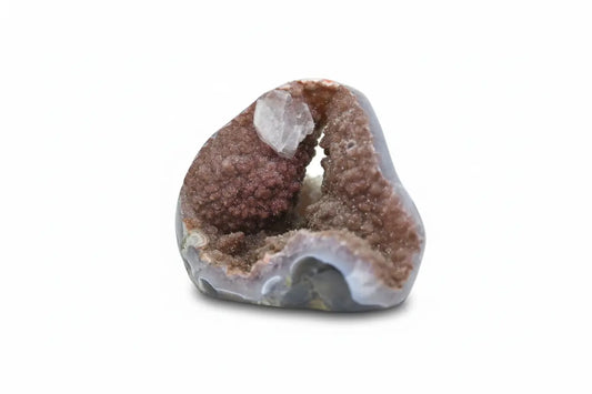 Aurora · Amethyst with Orange Rainbow Cavity & Calcite | Amethystore