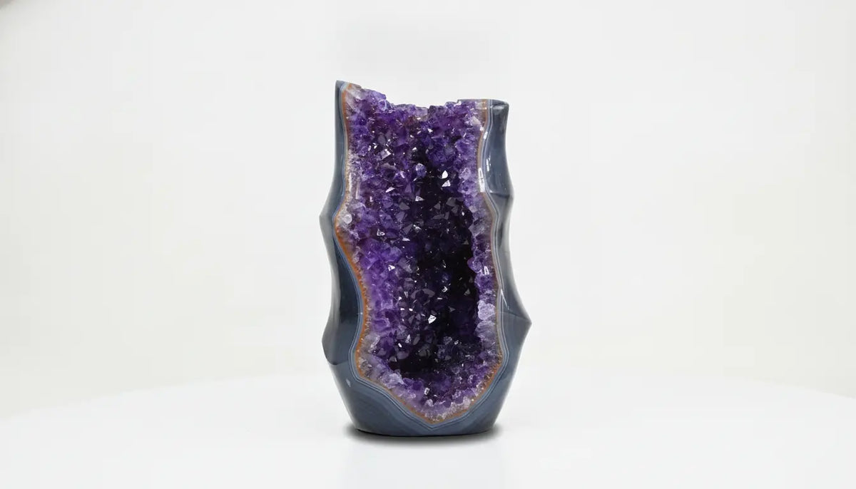 Calypso · Fully Polished Amethyst Free-Form with Cavity | Amethystore