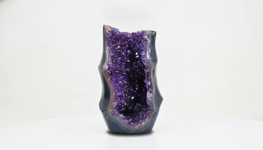 Calypso · Fully Polished Amethyst Free-Form with Cavity | Amethystore