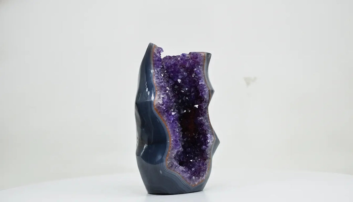 Calypso · Fully Polished Amethyst Free-Form with Cavity - view 3