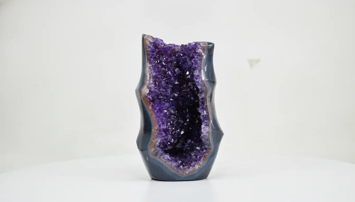 Calypso · Fully Polished Amethyst Free-Form with Cavity - view 5