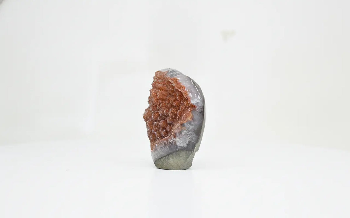 Cinder · Amethyst with Red Sugar Druzy - view 5