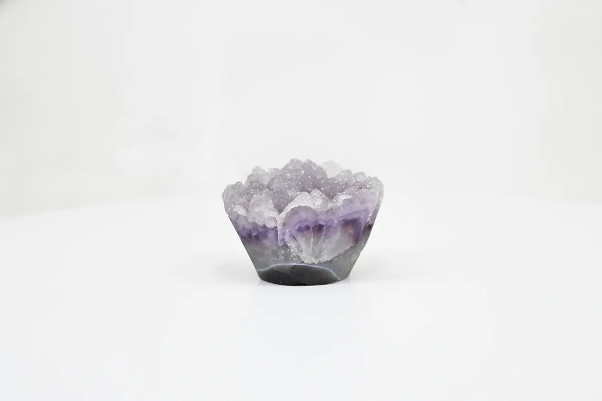 Clover · Rainbow Amethyst Cupcake with Sugar Druzy - view 2