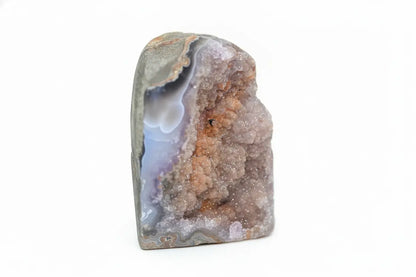 Coral · Amethyst with Pink Sugar Druzy and Orange Banding - view 2