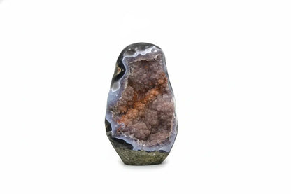 Coral · Amethyst with Pink Sugar Druzy and Orange Banding - view 3