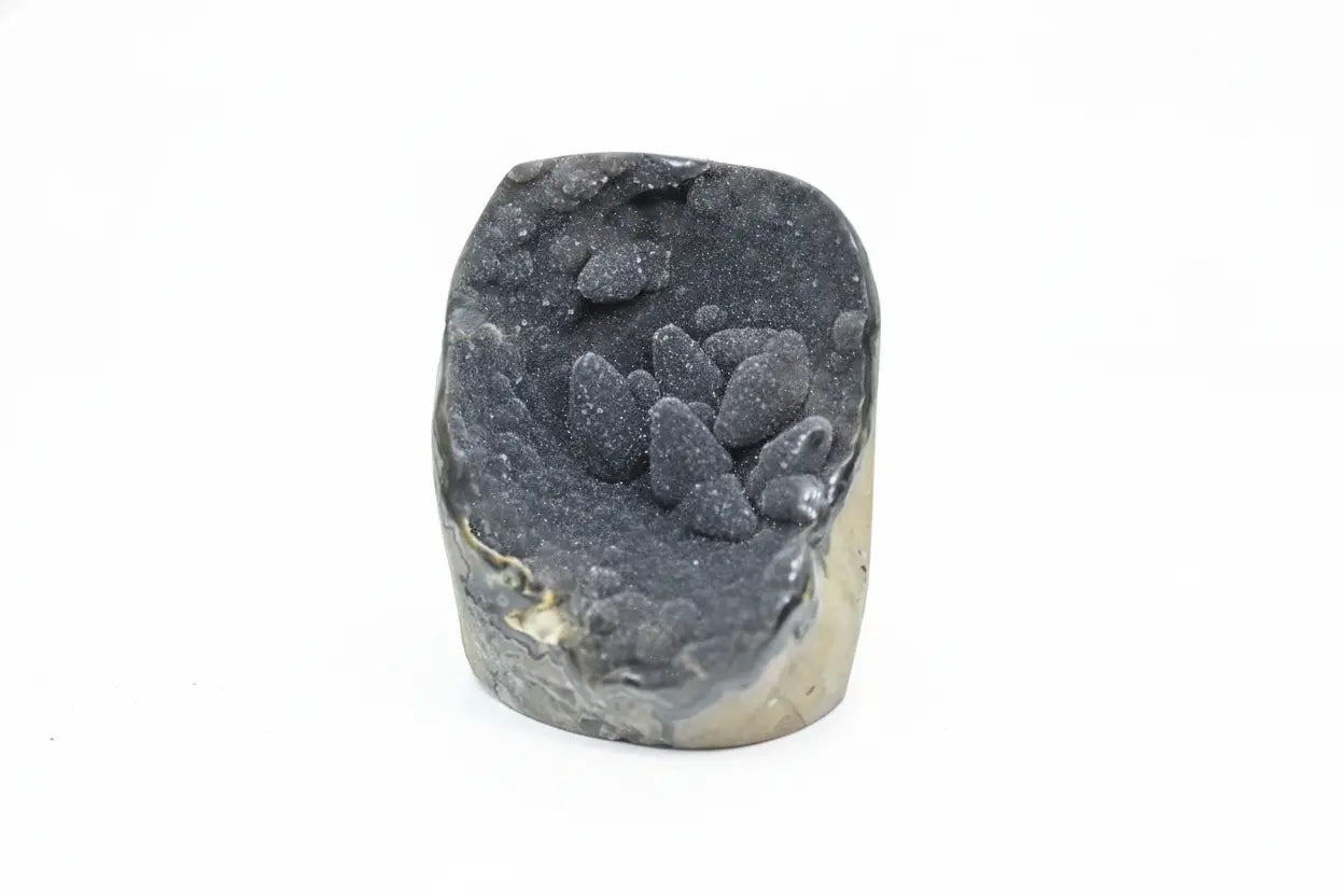 Corvus · Rainbow Amethyst in Black with Calcite | Amethystore