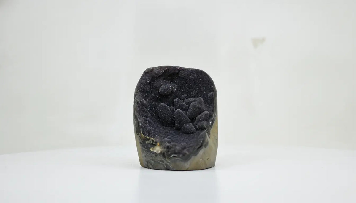 Corvus · Rainbow Amethyst in Black with Calcite - view 5