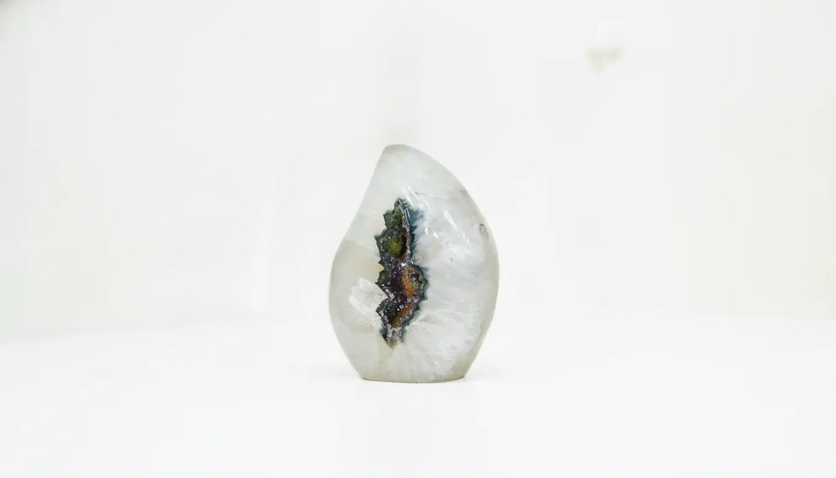 Cypress · Fully Polished Green Quartz Flame - view 2