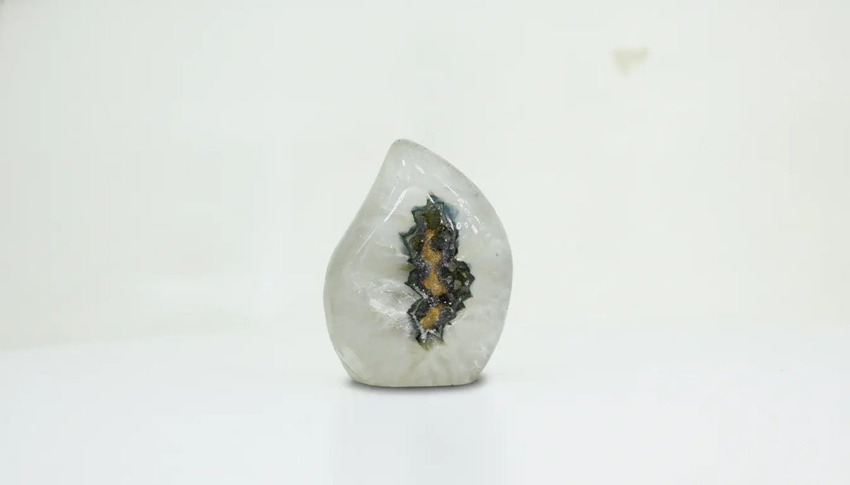 Cypress · Fully Polished Green Quartz Flame - view 5