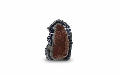 Ember · Polished Agate Body with Orange Amethyst Crystals - view 2