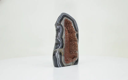 Ember · Polished Agate Body with Orange Amethyst Crystals - view 4