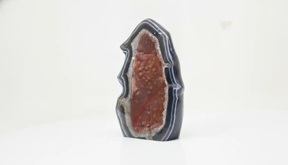 Ember · Polished Agate Body with Orange Amethyst Crystals - view 5