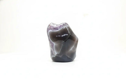 Erebus · Polished Agate with Amethyst & Calcite Cavity - view 3