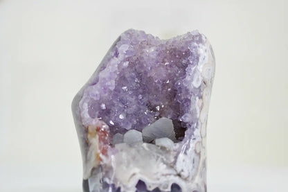 Erebus · Polished Agate with Amethyst & Calcite Cavity - view 4