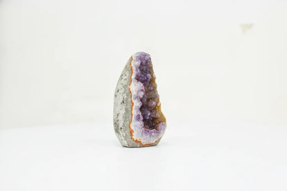 Fern · Cut-Base Amethyst Quartz, Green & Yellow Sugar Druzy - view 4