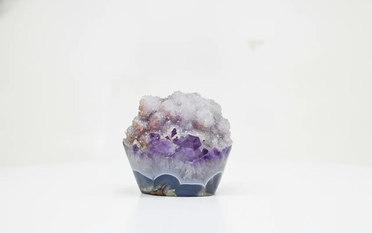 Hazel · Rainbow Amethyst Cupcake with Sugar Druzy | Amethystore