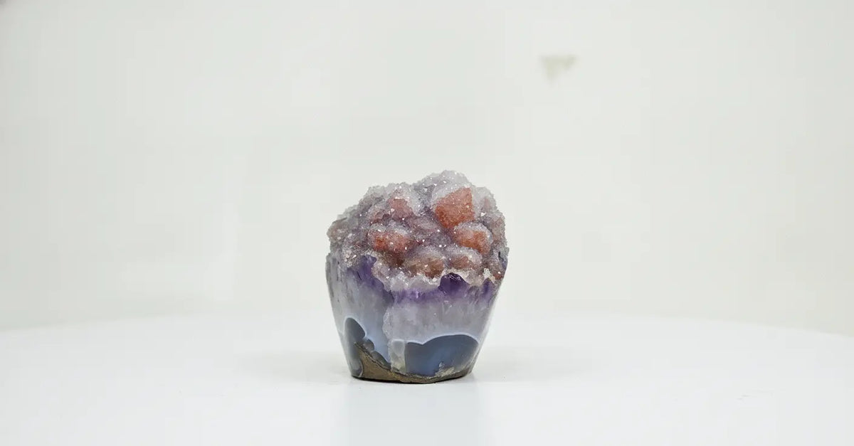 Hazel · Rainbow Amethyst Cupcake with Sugar Druzy - view 2