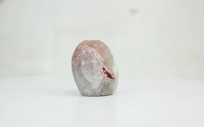 Heather · Cut-Base Pink Quartz, Polished, with Calcite - view 5