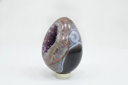 Io · Rainbow Amethyst Egg with Cavity - view 2