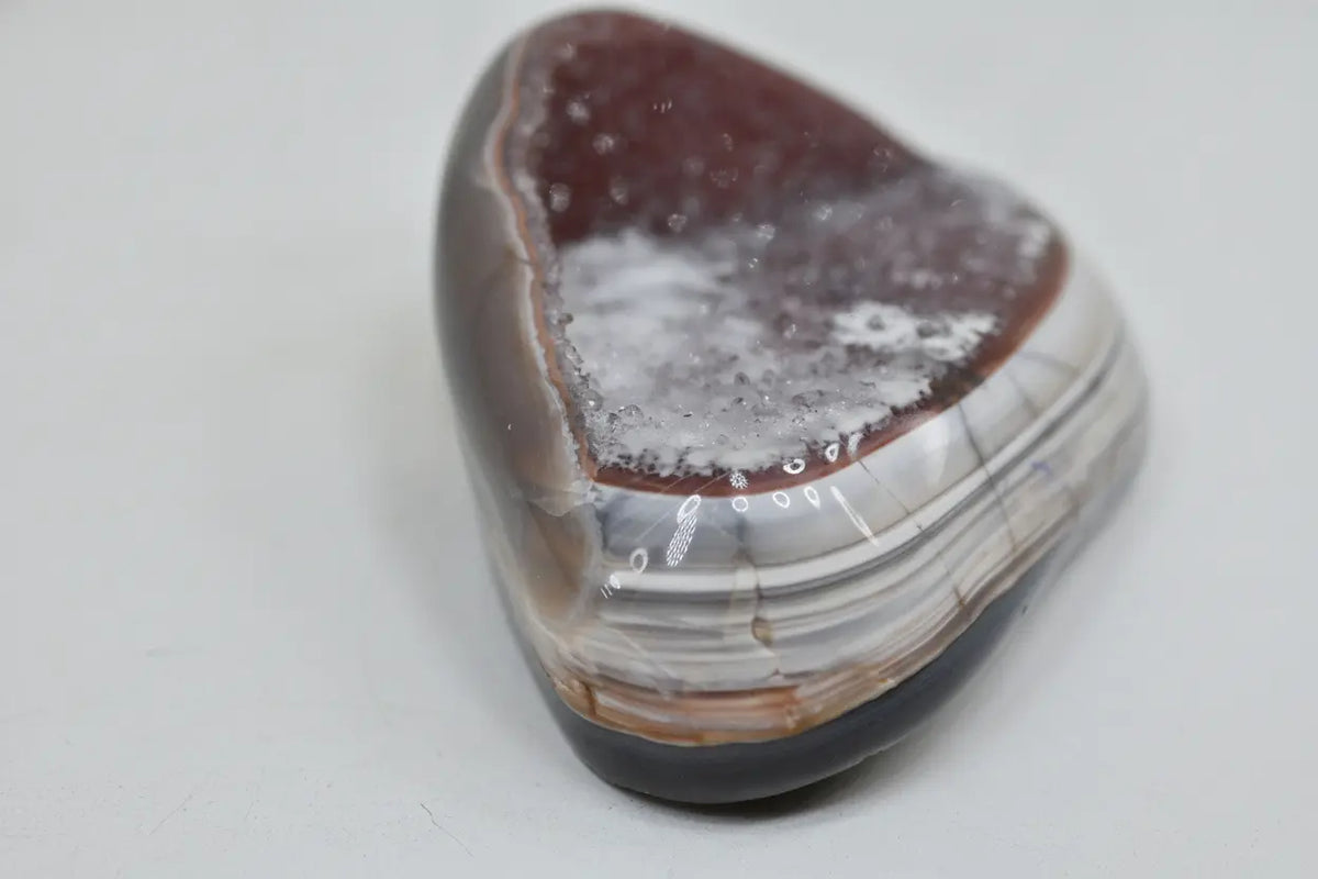Jasper · Amethyst Formations with Jasper Banding - view 2