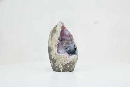 Linden · Rainbow Amethyst with Calcite | Amethystore