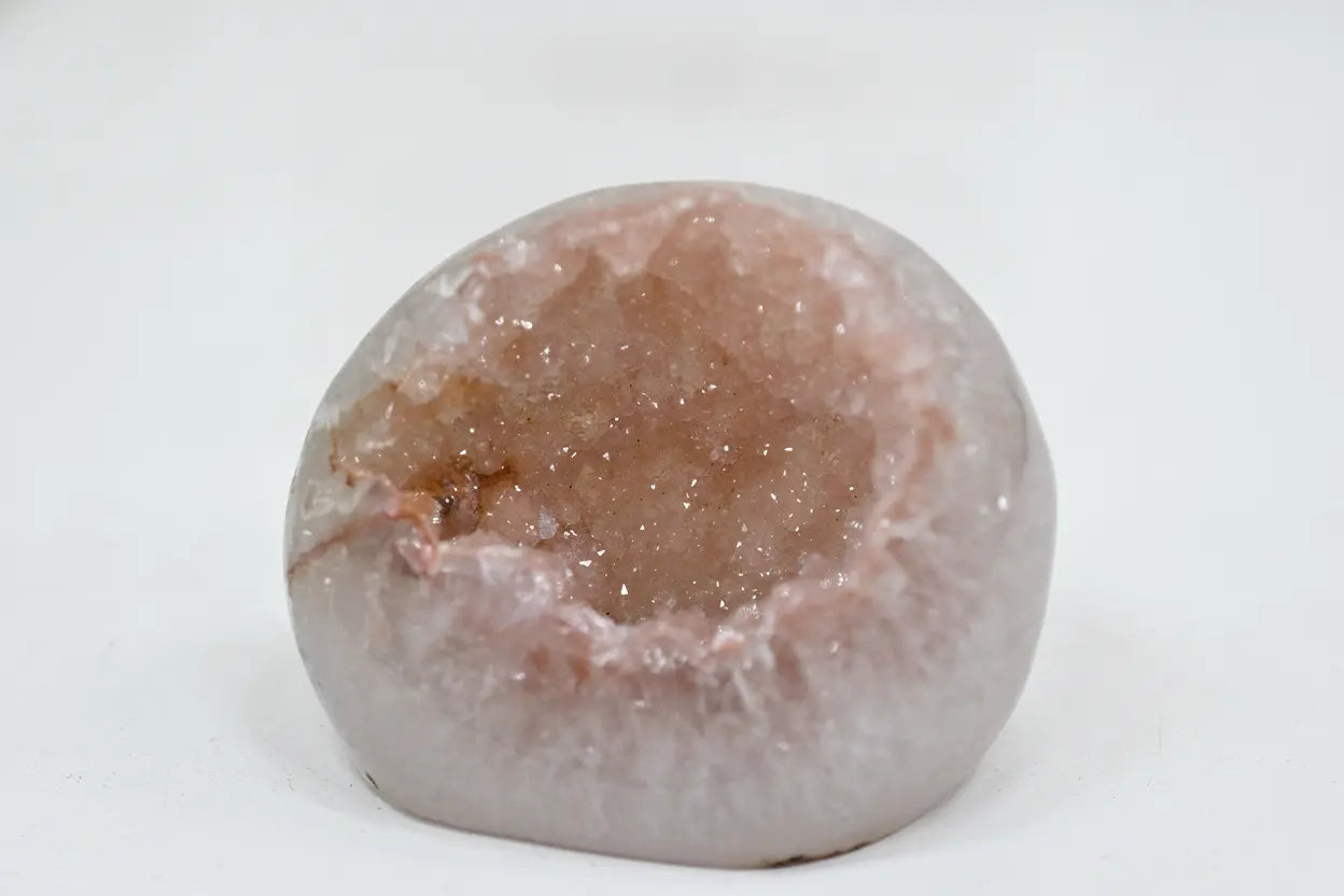 Nectar · Rainbow Amethyst Geode with Peach Sugar Druzy | Amethystore