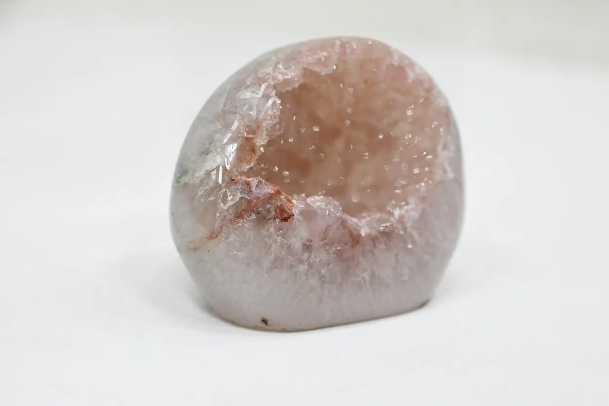 Nectar · Rainbow Amethyst Geode with Peach Sugar Druzy - view 2
