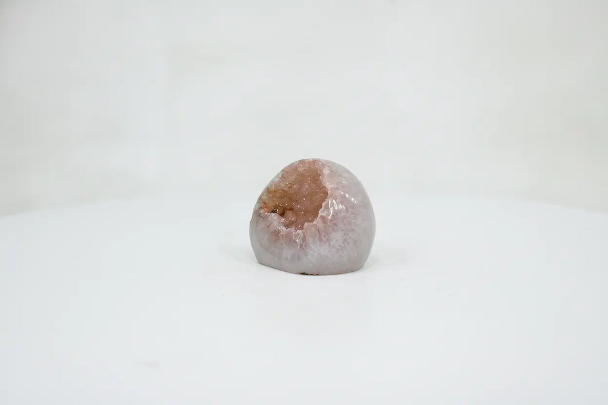 Nectar · Rainbow Amethyst Geode with Peach Sugar Druzy - view 3
