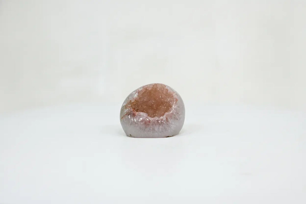 Nectar · Rainbow Amethyst Geode with Peach Sugar Druzy - view 5