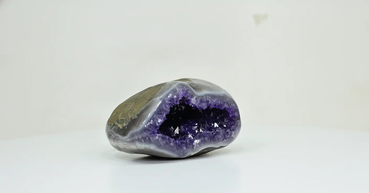 Nyx · Polished Amethyst Geode, Deep Purple - view 3