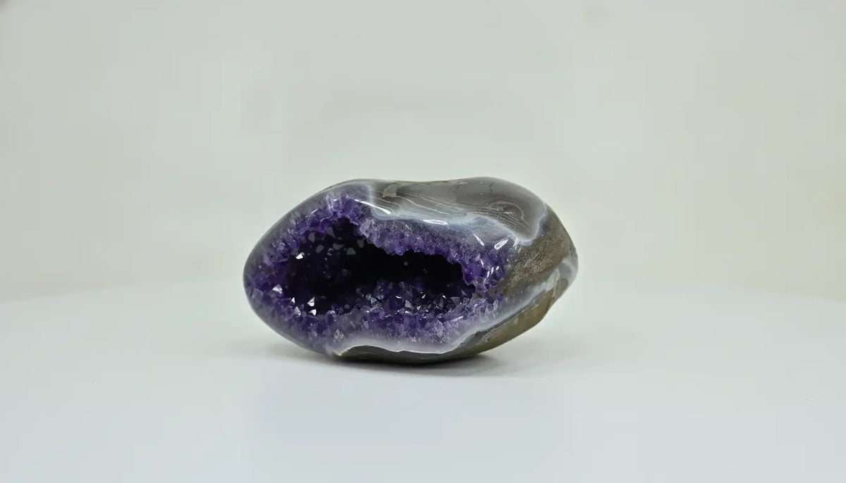 Nyx · Polished Amethyst Geode, Deep Purple - view 5