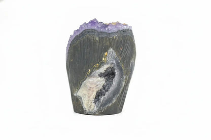 Orion · Amethyst Specimen with Calcite - view 4