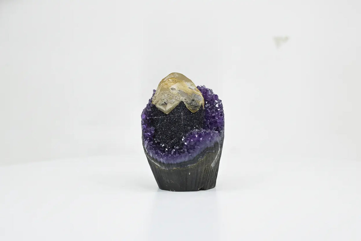 Orion · Amethyst Specimen with Calcite - view 5