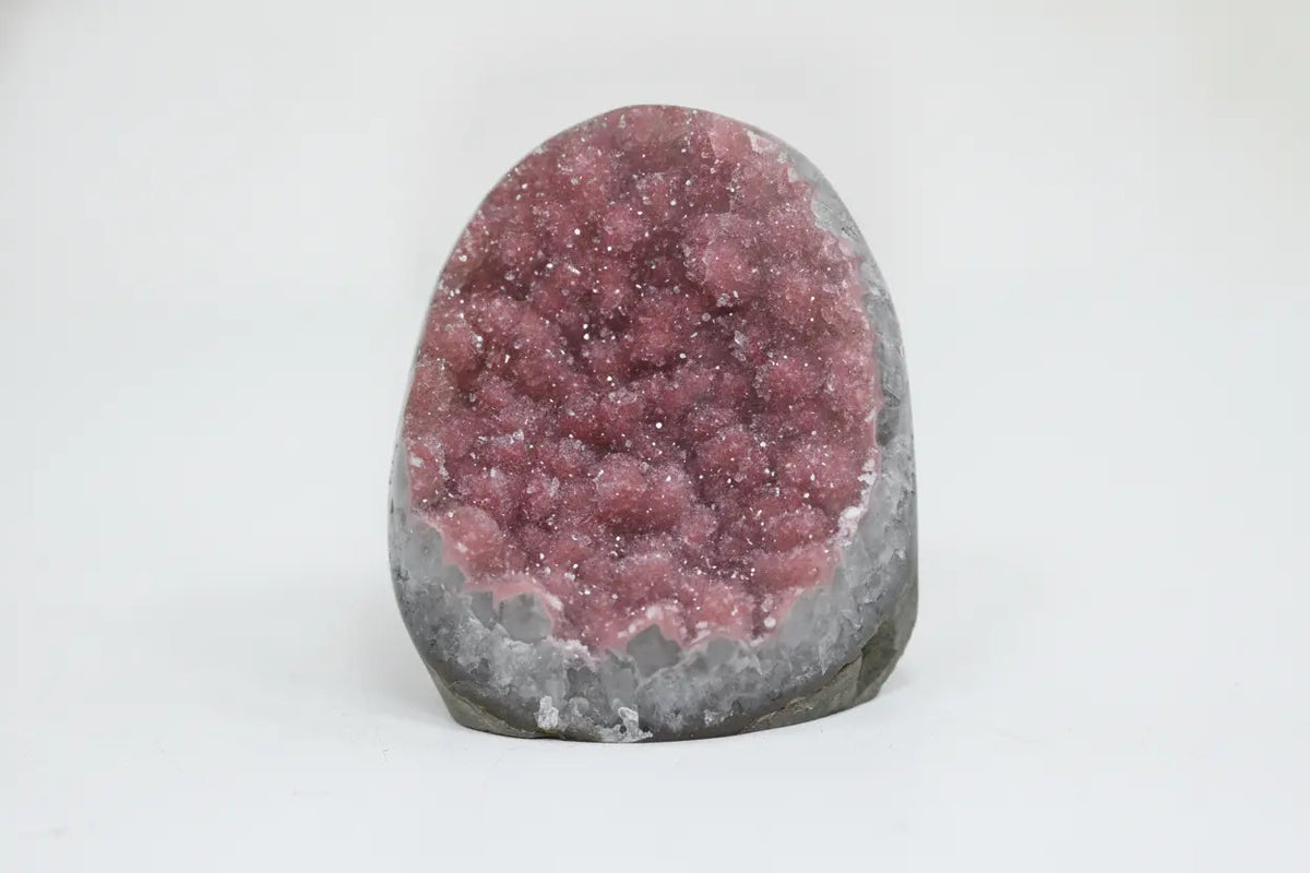 Peony · Cut-Base Amethyst with Pink Sugar Druzy - view 5