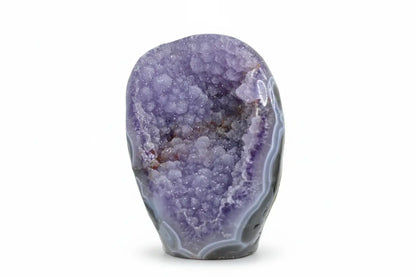 Pollux · Amethyst Free-Form, Twin Crystal with Sugar Druzy - view 4
