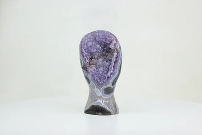 Pollux · Amethyst Free-Form, Twin Crystal with Sugar Druzy - view 5