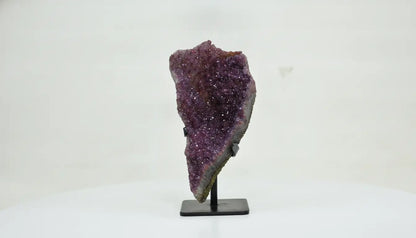 Rowan · Rainbow Pink Amethyst on Iron Base | Amethystore